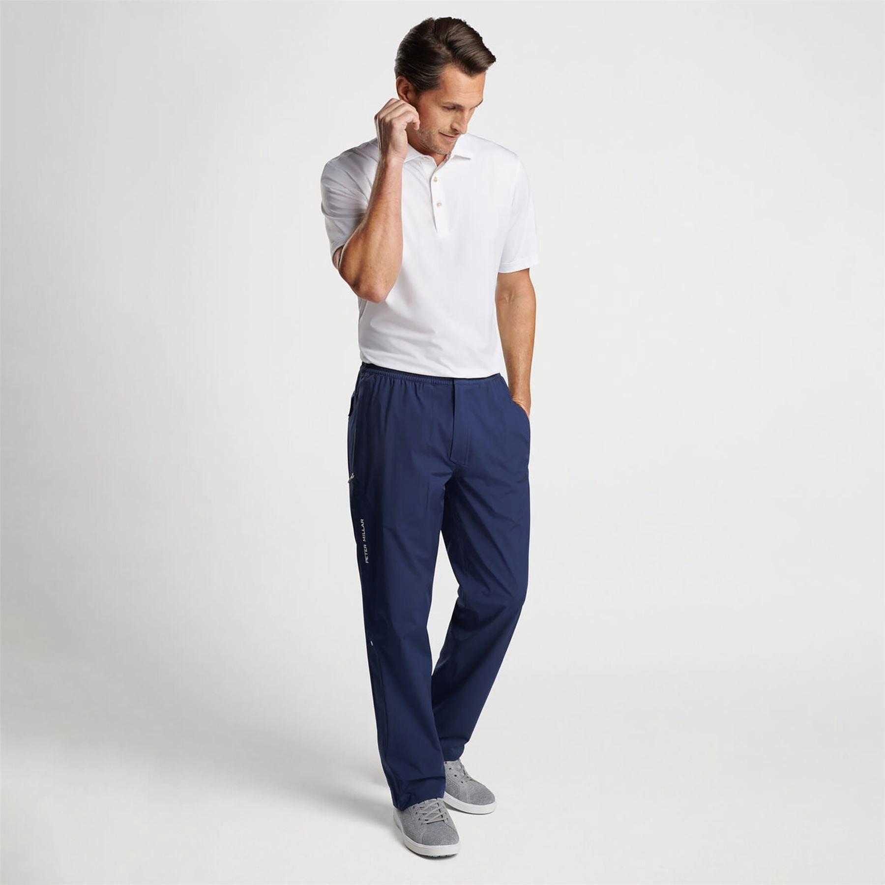 Rain Walker Waterproof Pants Navy Peter Millar Menswear Collection