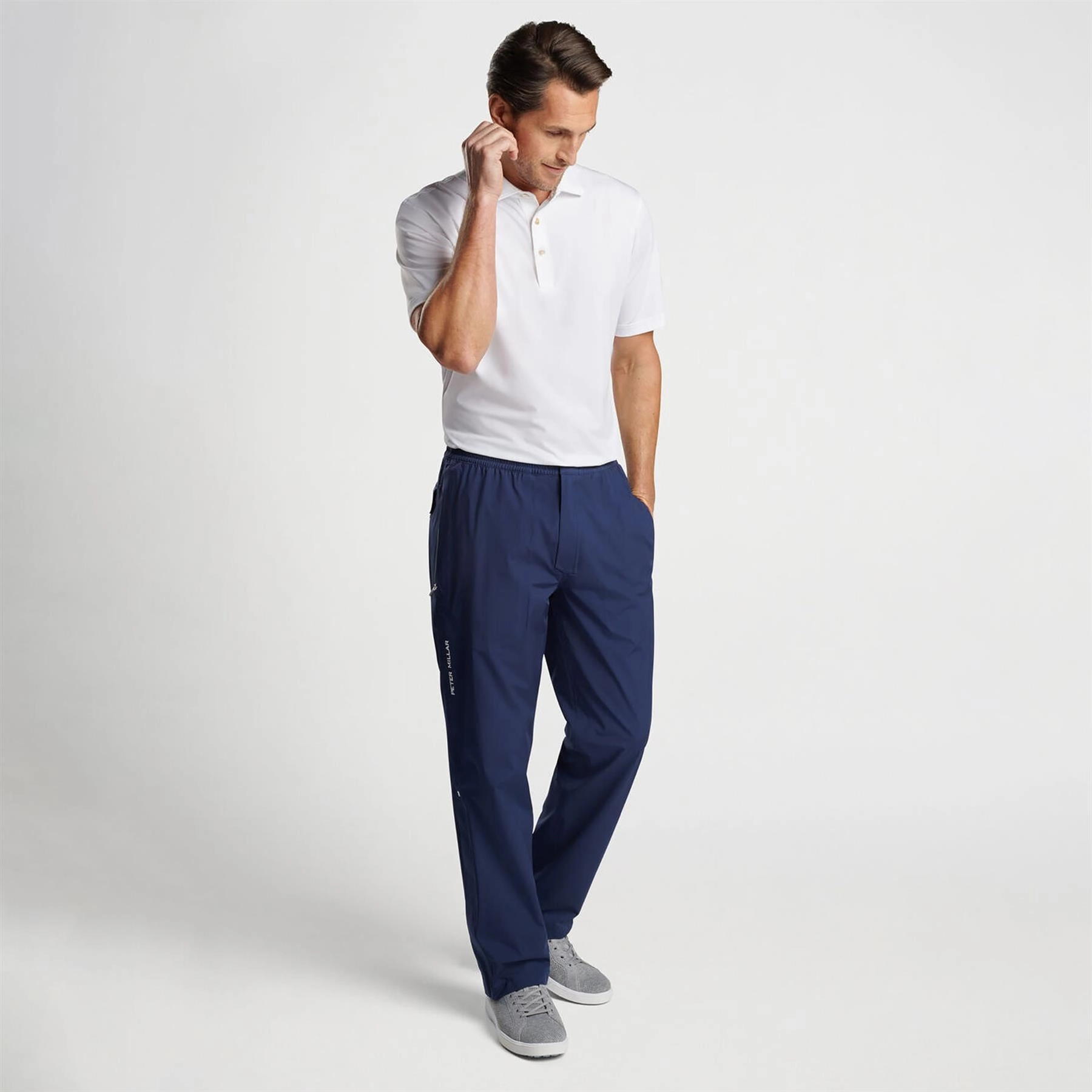 Rain Walker Waterproof Pants Navy Peter Millar Menswear Collection