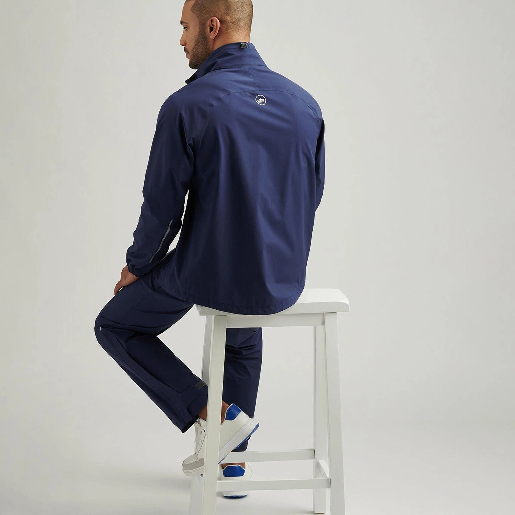 Rain Walker Waterproof Trousers Navy Peter Millar Menswear Collection