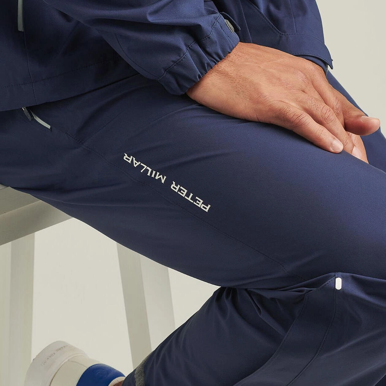 Rain Walker Waterproof Trousers Navy Peter Millar Menswear Collection