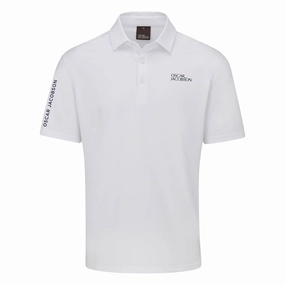 men's golf outerwear, men's layered fashion, men's winter coat Rainproof Shell Oscar Jacobson Riviera Golf Polo Shirt OJTS0177 Smart Motion Style