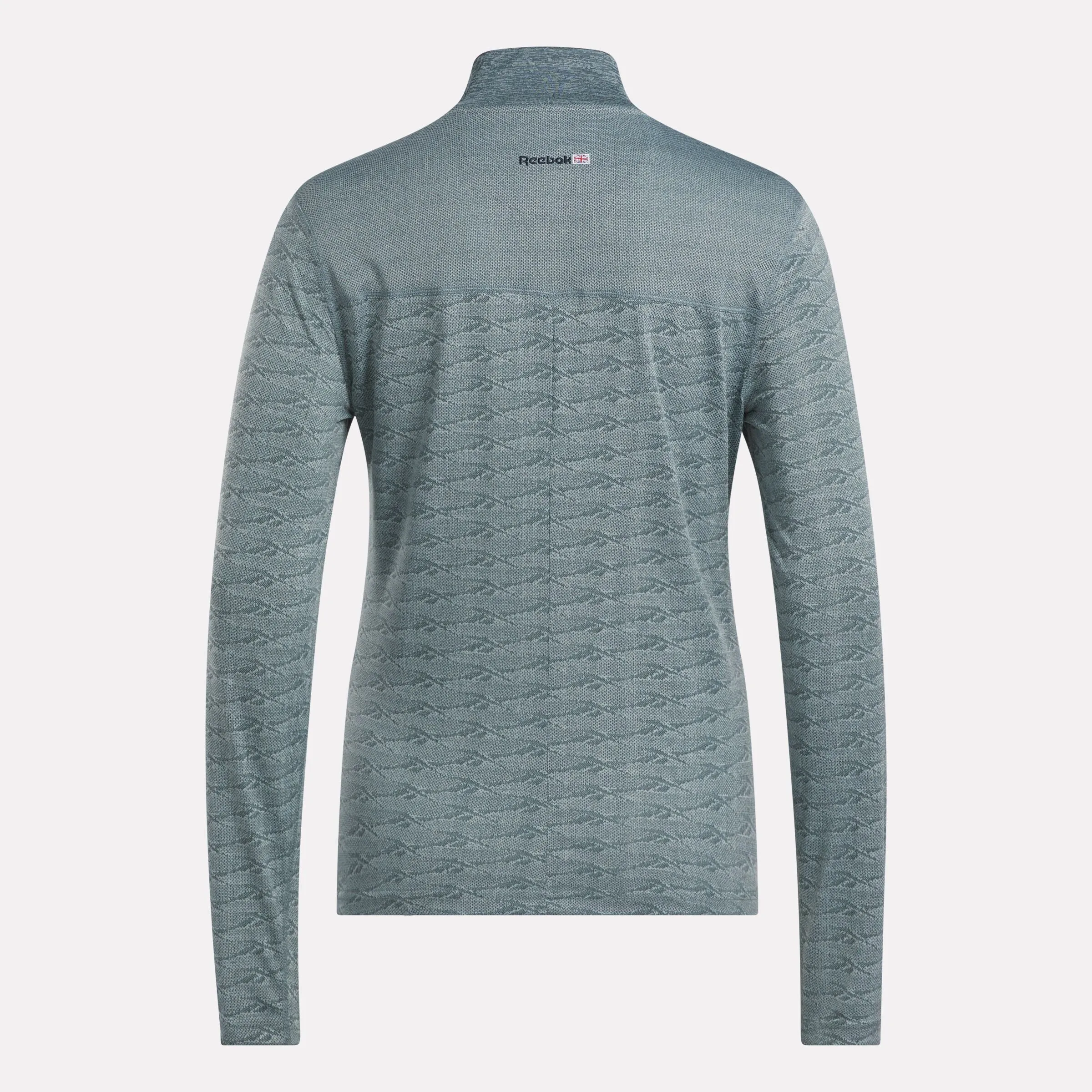 Reebok Shoes Women's Long Sleeve Engineered Vector Jacquard 1/4 Zip Golf Pullover Top