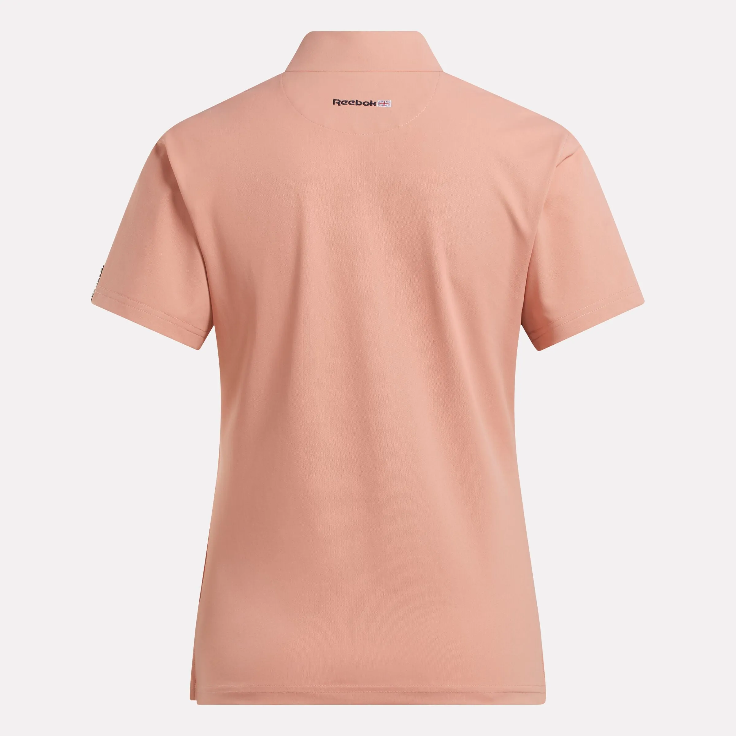 Reebok Shoes Women's Short Sleeve Stretch Pique Placket Polo Shirt