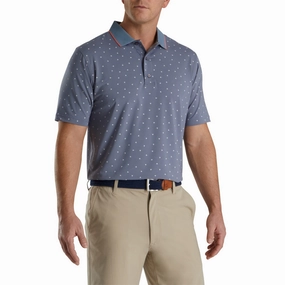 men's knit sweater Refined Layer Footjoy Push Play Print Lisle Knit Collar Polo (Previous Season Style) Flexible Hoodie