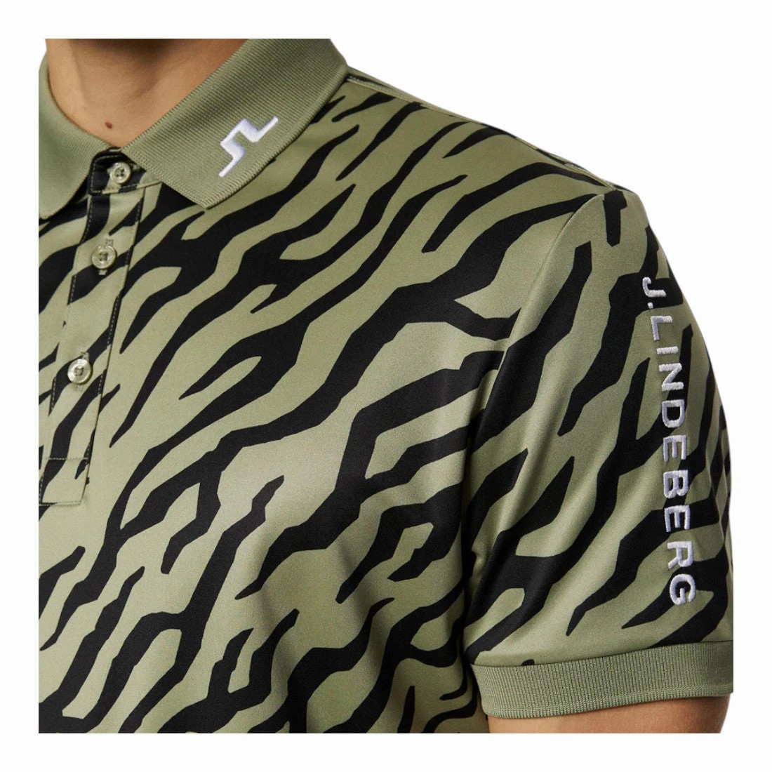lightweight trench coat J. Lindeberg Tour Tech Print Golf Polo Shirt GMJT11946