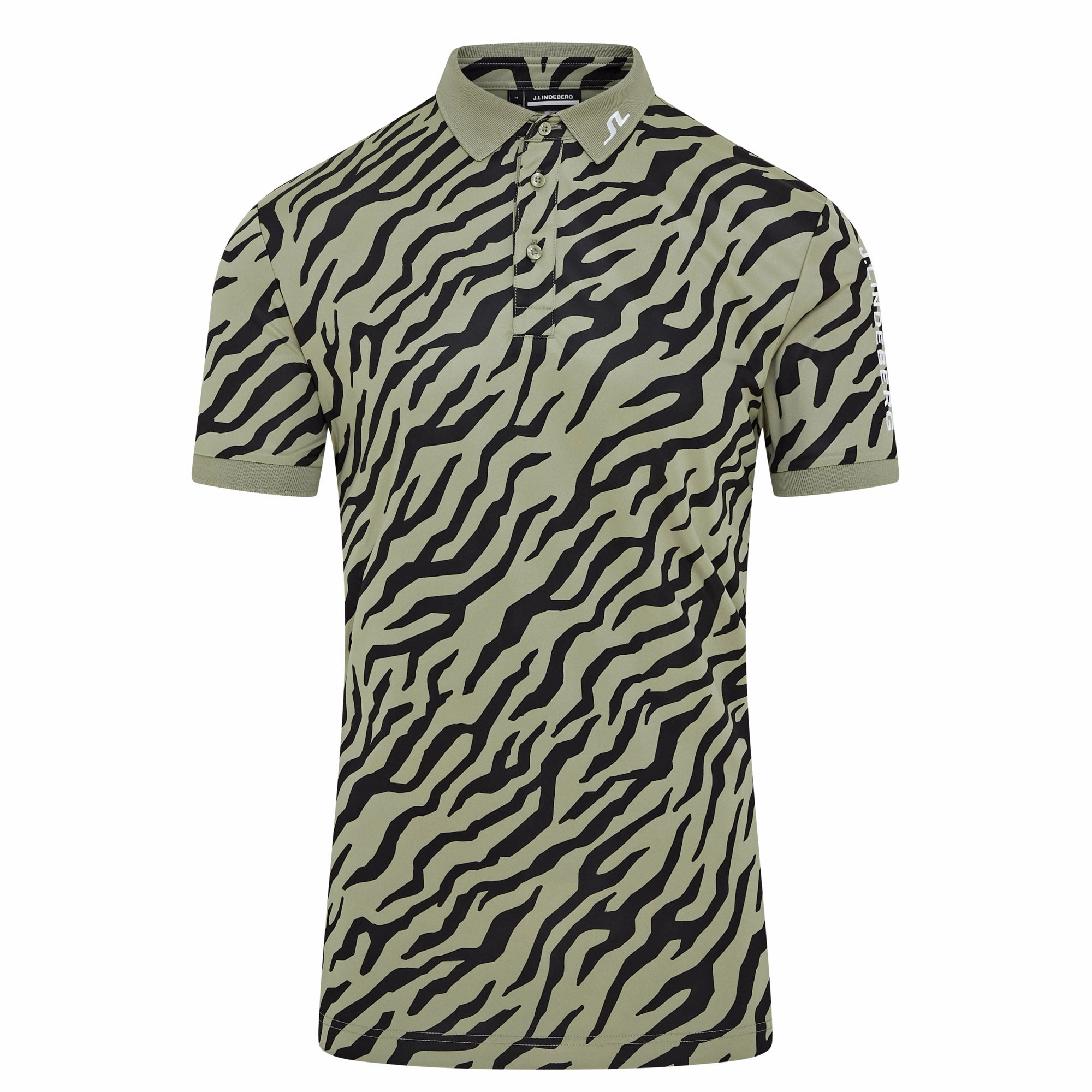 Relax Fit Top J. Lindeberg Tour Tech Print Golf Polo Shirt GMJT11946 Brushed Fleece men's softshell jacket