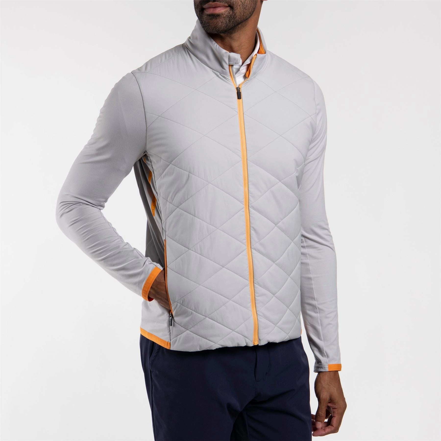 Release Diamond Hybrid Jacket Alloy/Nectar KJUS Men's Performance Clothing