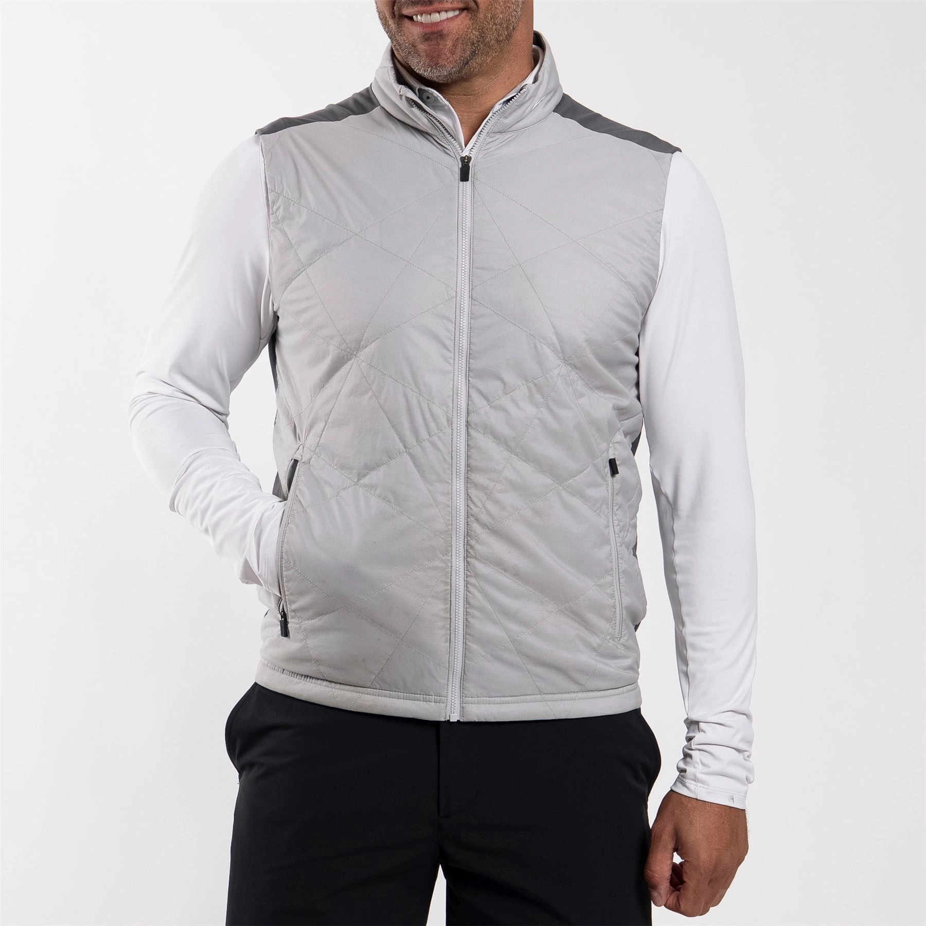 Retention Gilet Alloy/Steel Grey Kjus men's performance outerwear