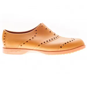 Athleisure Shoes, Sport Casual Sneakers, Fashion Sneakers Retro Trainers BIION Brights Spikeless Golf Shoes Leather/Orange - 16 Unisex Pulse Stride