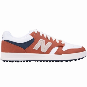 Wide Toe Box Shoes Retro Casual Sneakers New Balance 480 SL Golf Shoes Smooth Slip-On Trainers Non-Marking Sole Shoes