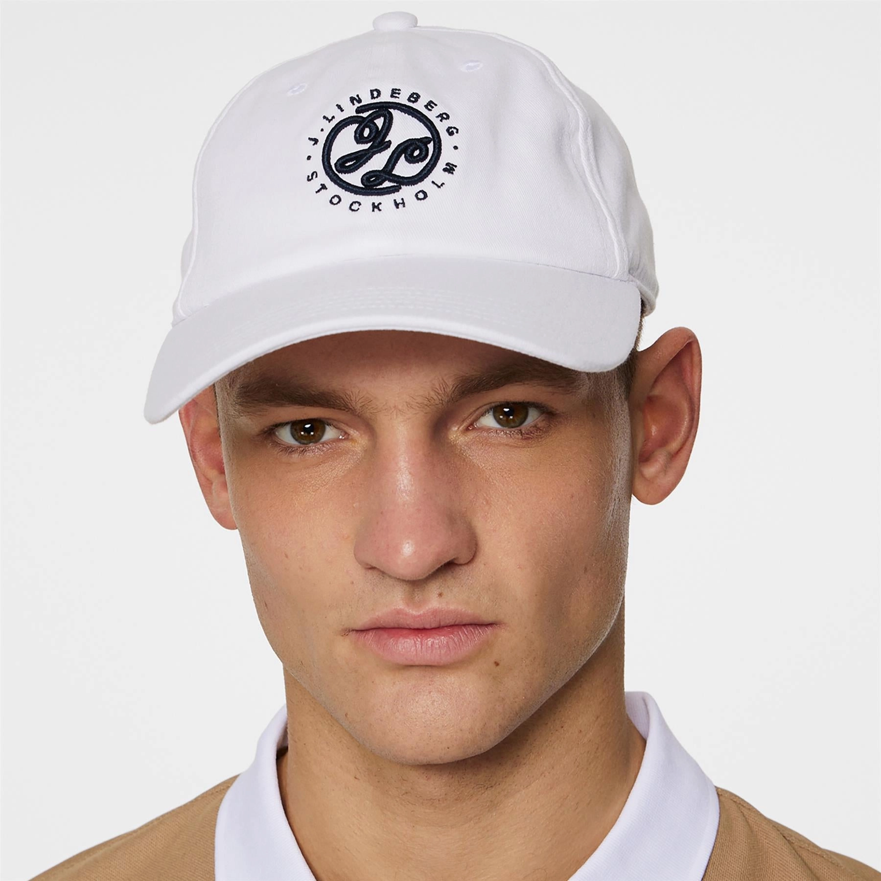 Retro Cotton Cap White J.Lindeberg Golfwear for Men