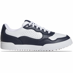 Retrocross 25 Spikeless Golf Shoes White/Navy Adidas men's athletic apparel