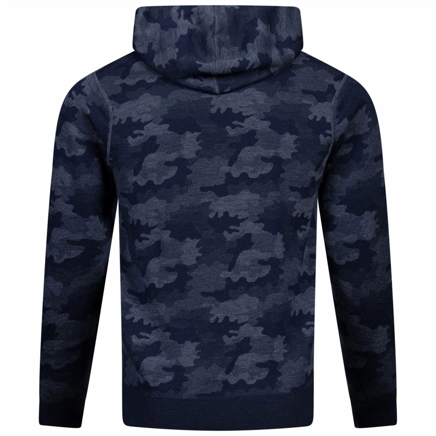 Reversible Camo Popover Hoodie Navy Peter Millar Menswear Collection