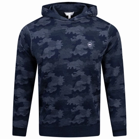 Reversible Camo Popover Hoodie Navy Peter Millar clothing for men