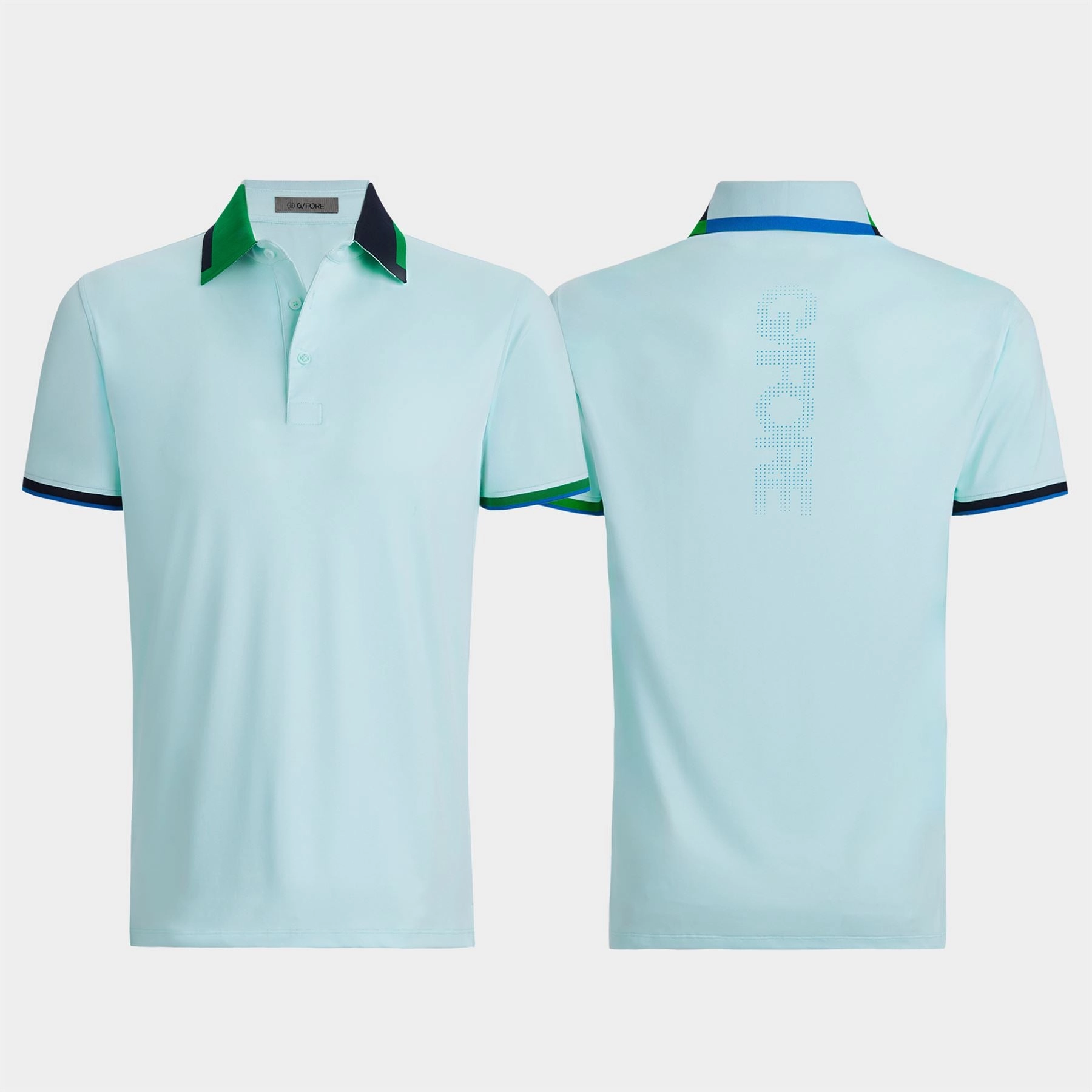 Rib Collar Jersey Lomelina Mesh Polo Daybreak G/Fore Men's Fashion