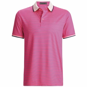 Rib Collar Tech Jersey Faded Logo Polo Knockout Pink G/Fore men's golf fashion