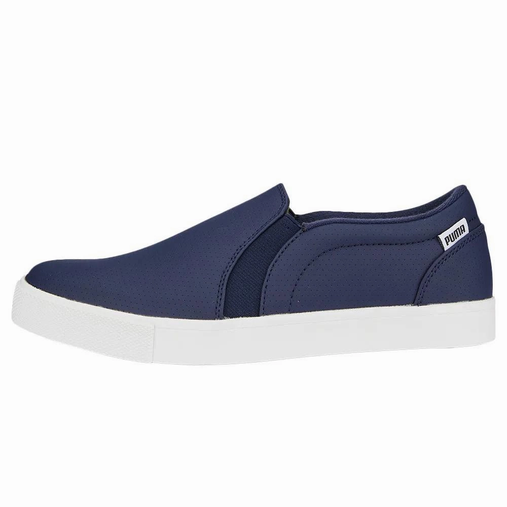 Ride Smooth New Women's Puma Tustin Slip On Golf Shoe - Navy MSP$80 Cushioned Slip-Ons Urban Sneakers