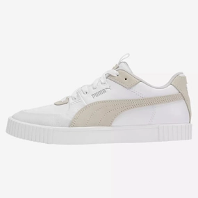 Breathable Uppers Ride Smooth New Women's Puma White Cali G Golf Shoes MSP$100 Retro Trainers Flexible Outsole Sneakers