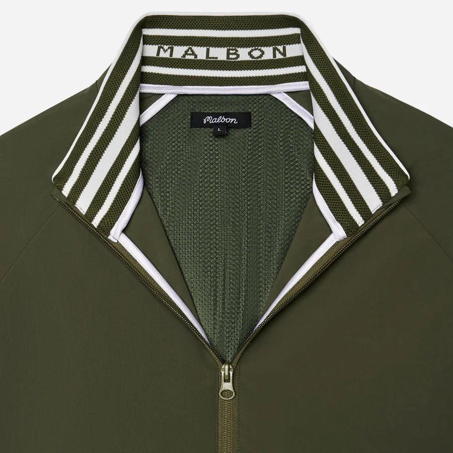 Riva Nylon Jacket Cypress Green Malbon Men's Golf Lifestyle Wear