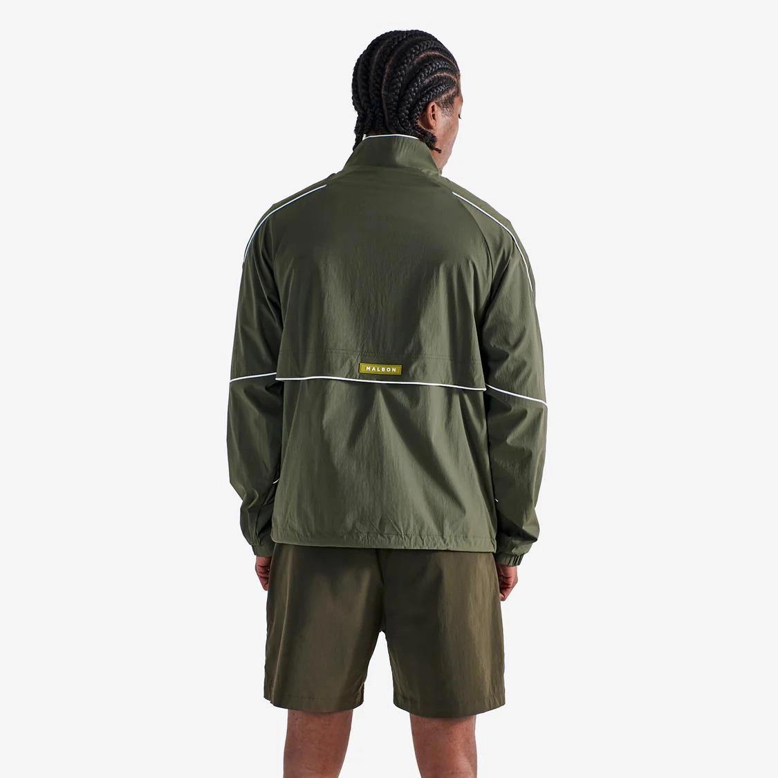 Riva Nylon Jacket Cypress Green Malbon Men's Golf Lifestyle Wear