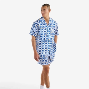 Riviera Camp Collar Shirt Multi Malbon mens golf lifestyle wear