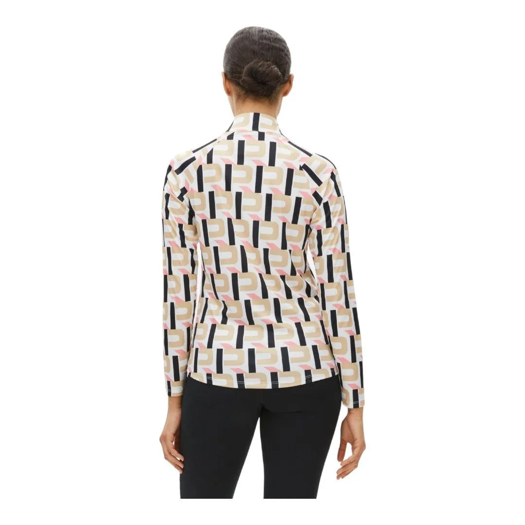 Rohnisch Ladies Addy Printed Long Sleeve Golf Top 111770