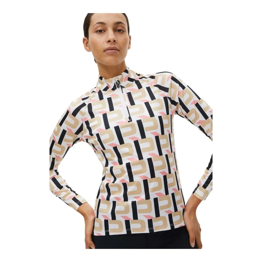 Rohnisch Ladies Addy Printed Long Sleeve Golf Top 111770