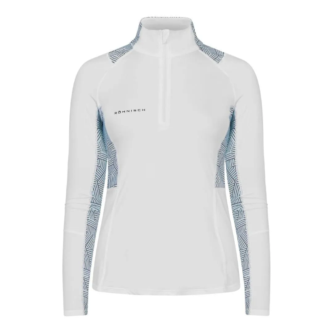 Rohnisch Ladies Bonnie Printed L/S Golf Polo Shirt 111968