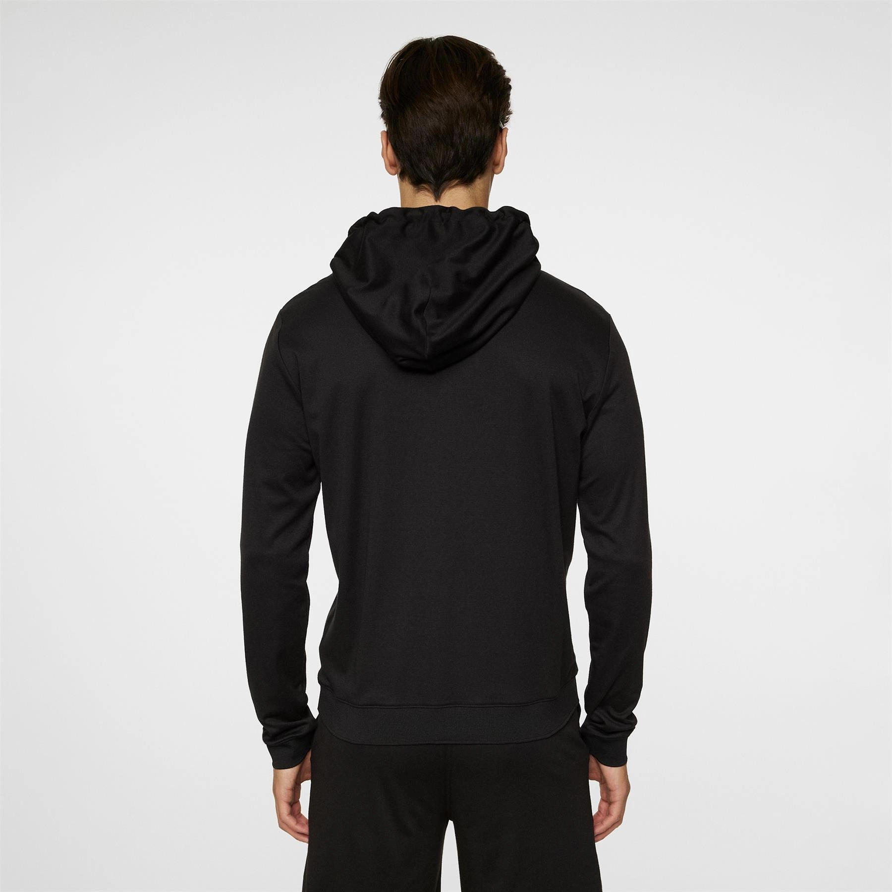 Roland Regular Fit Hoodie Black J.Lindeberg Golfwear for Men