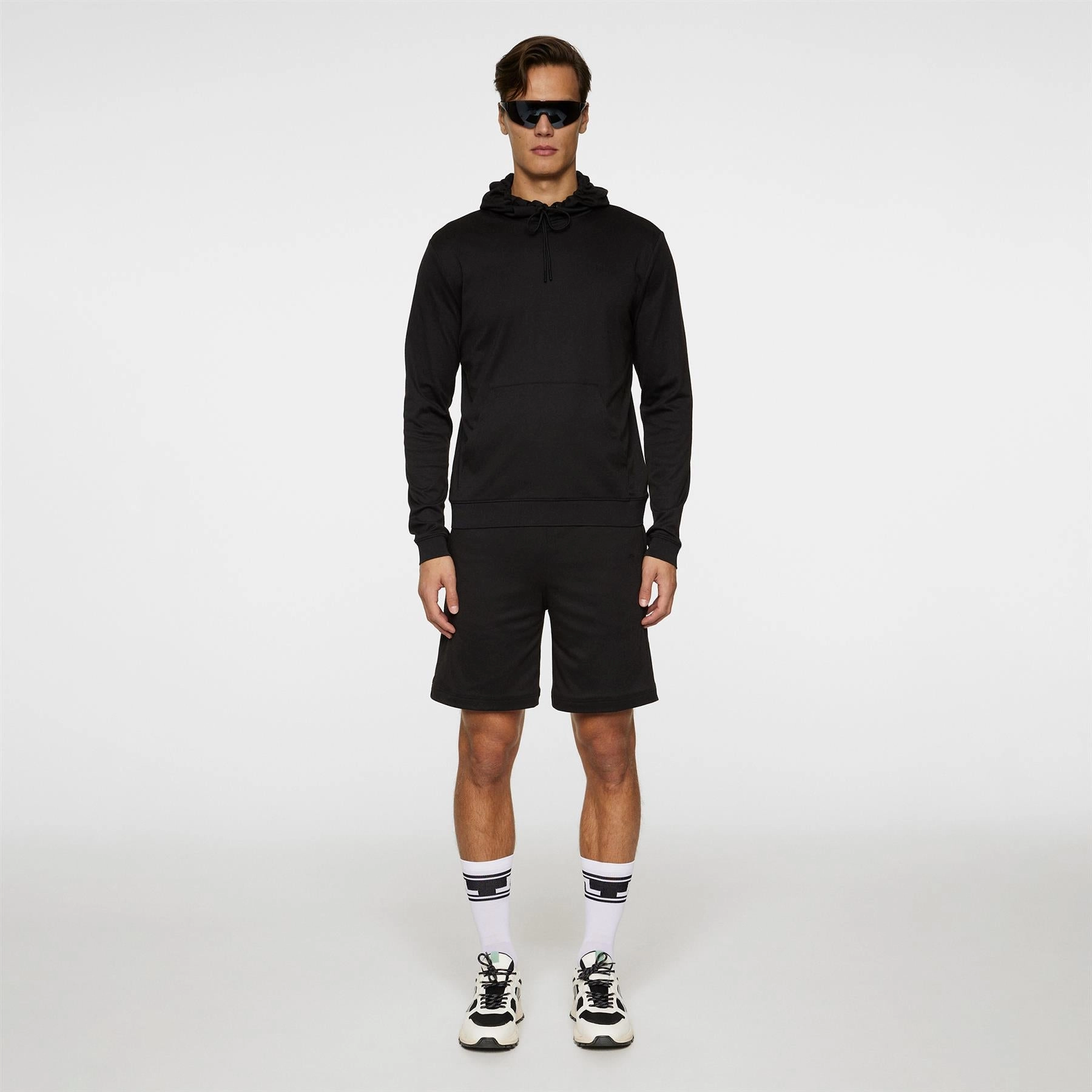 Roland Regular Fit Hoodie Black J.Lindeberg Golfwear for Men
