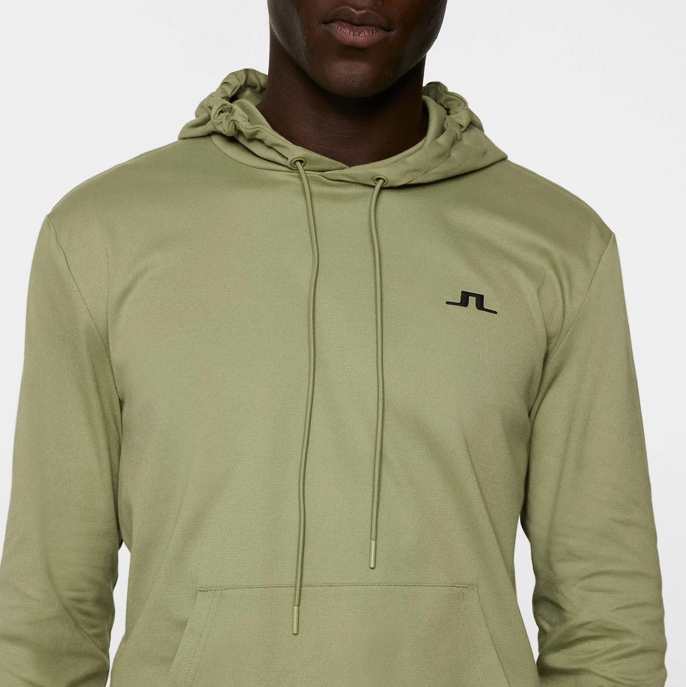 Roland Regular Fit Hoodie Oil Green J.Lindeberg Golfwear for Men