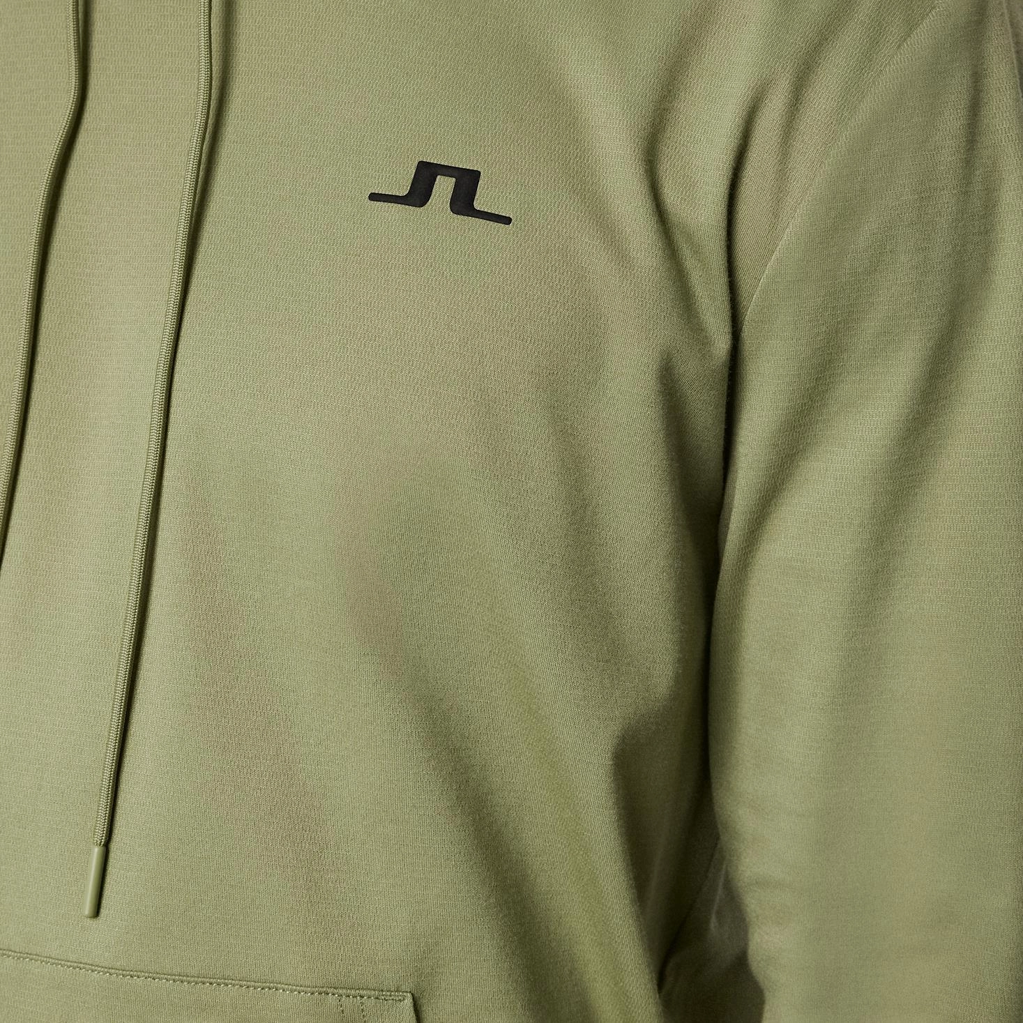Roland Regular Fit Hoodie Oil Green J.Lindeberg Golfwear for Men