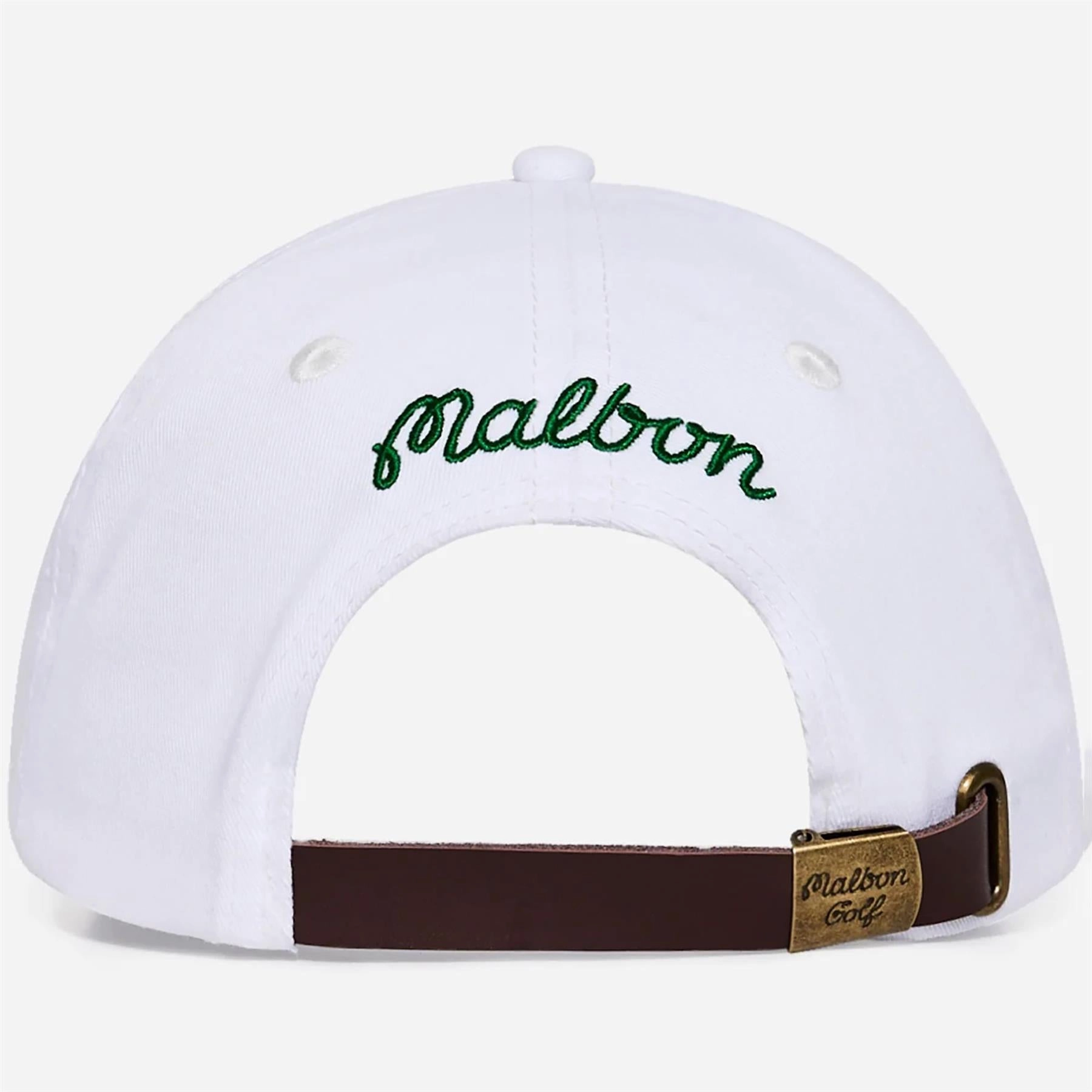 Romano Dad Cap White Malbon Men's Golf Lifestyle Wear