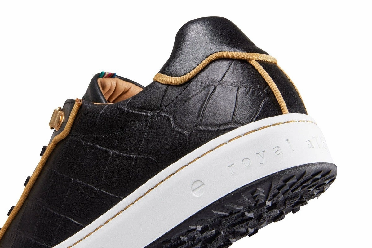 Royal Albartross Buckingham Shoe - Black/Gold women's performance golf shoes