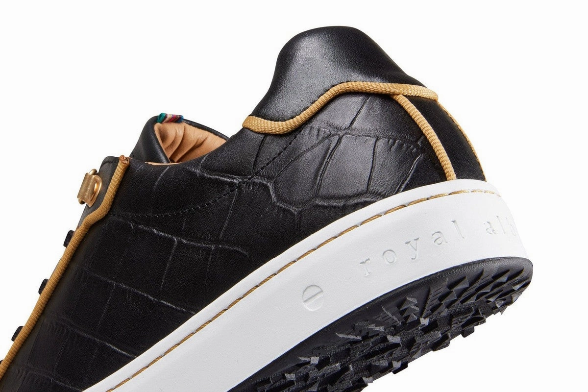 Royal Albartross Buckingham Shoe - Black/Gold women's performance golf shoes