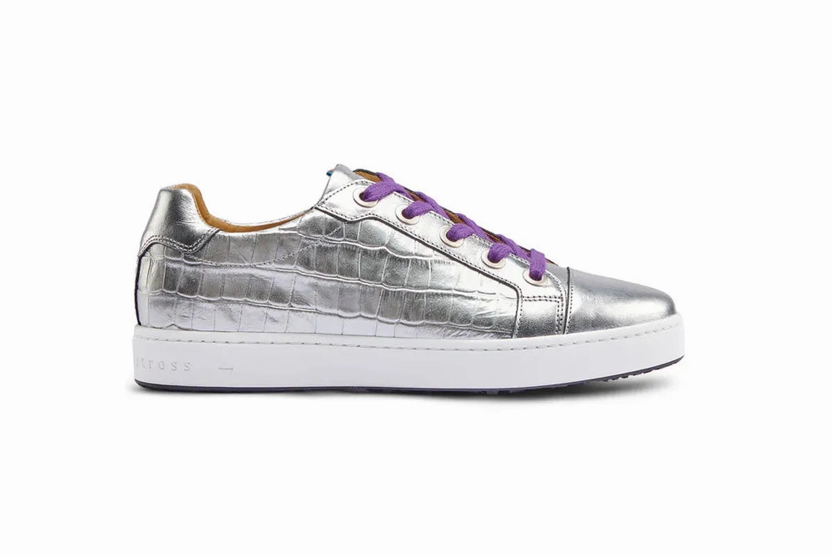 Royal Albartross Buckingham Shoe - Silver Croc women's performance golf shoes