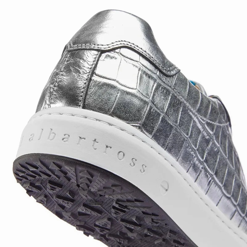 Royal Albartross Buckingham Shoe - Silver Croc women's performance golf shoes