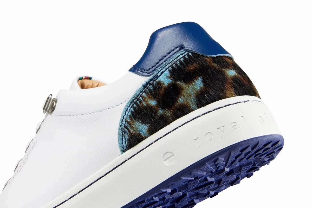 Royal Albartross Fieldfox Dream Shoe - Blue Leopard women's performance golf shoes