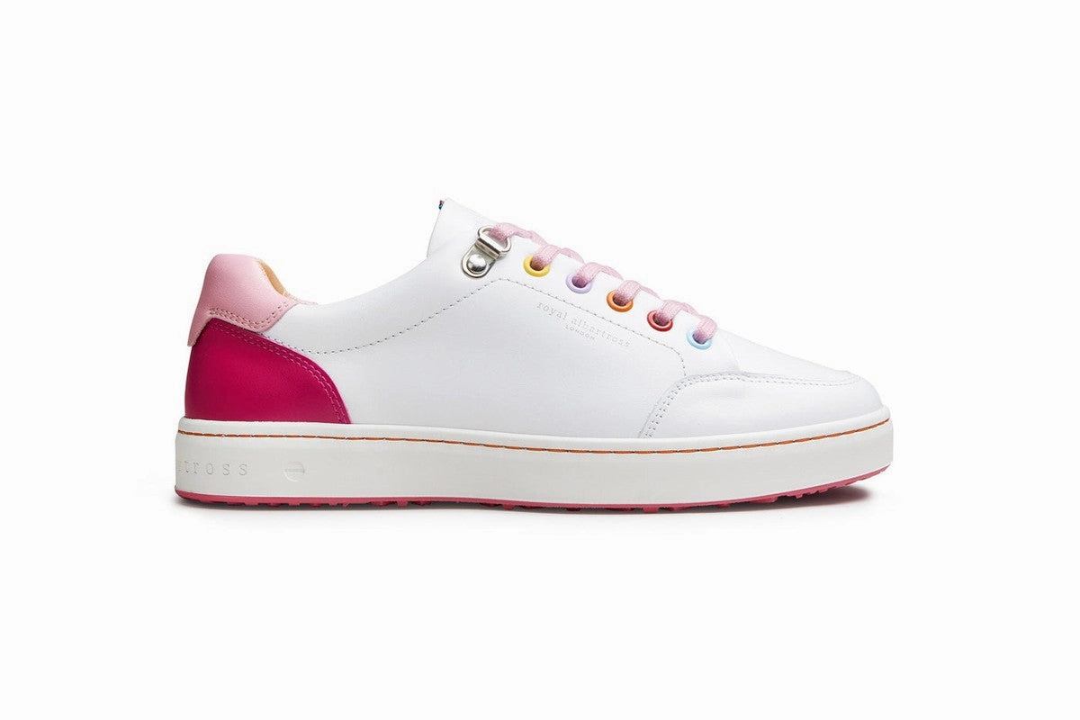 Royal Albartross Fieldfox Dream Shoe - White/Pink women's performance golf shoes