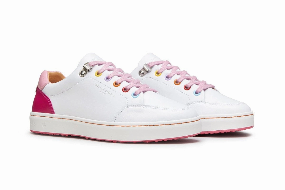 Royal Albartross Fieldfox Dream Shoe - White/Pink women's performance golf shoes