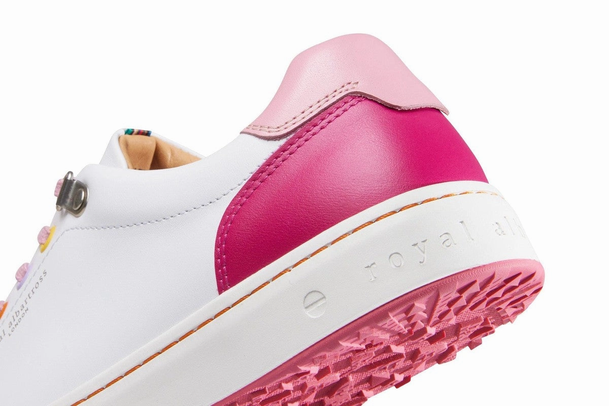 Royal Albartross Fieldfox Dream Shoe - White/Pink women's performance golf shoes