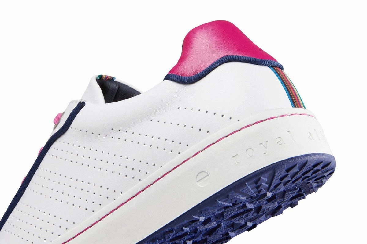 Royal Albartross Hampton Shoe - White/Fuchsia women's performance golf shoes