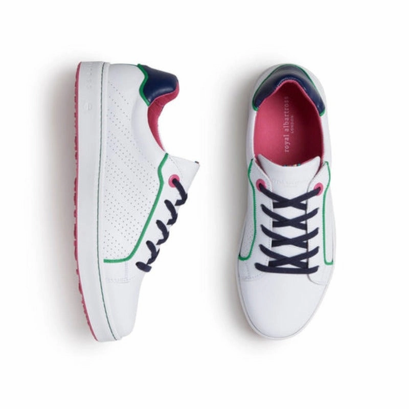 Royal Albartross Hampton Shoe - White/Navy women's performance golf shoes