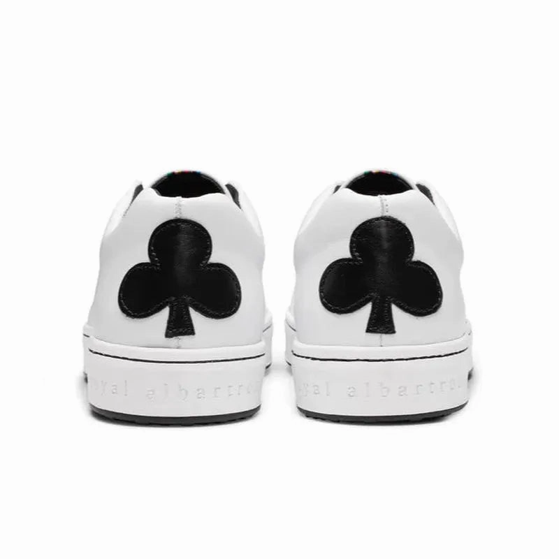 Royal Albartross Queen of Clubs Shoe - White/Black women's performance golf shoes