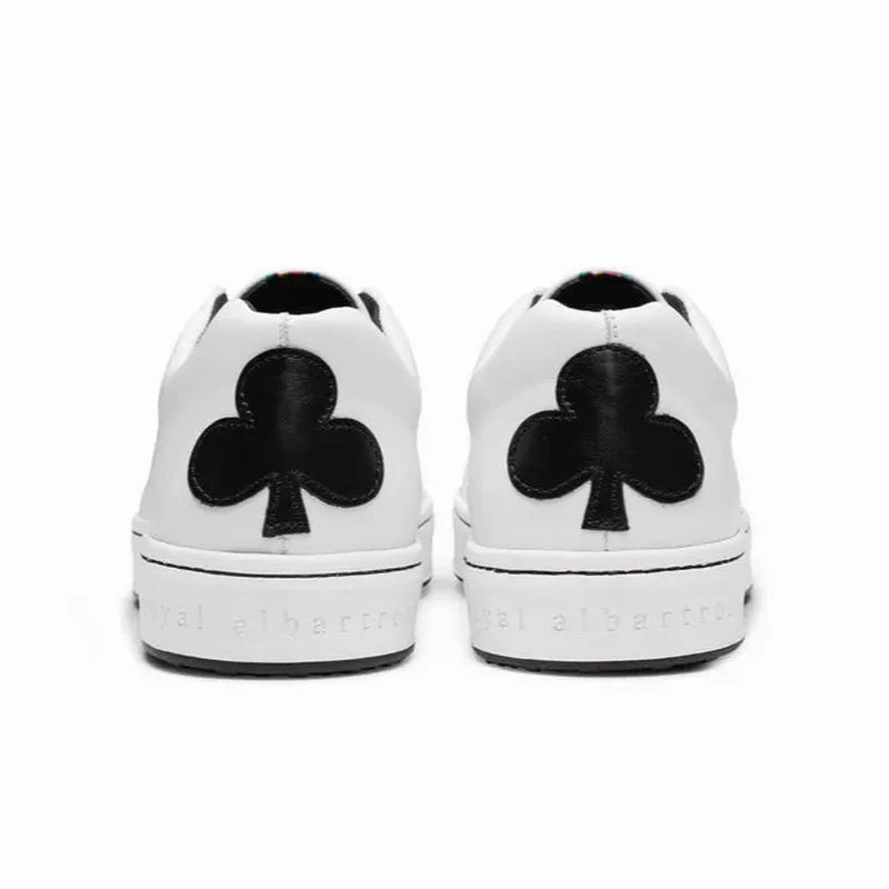 Royal Albartross Queen of Clubs Shoe - White/Black women's performance golf shoes