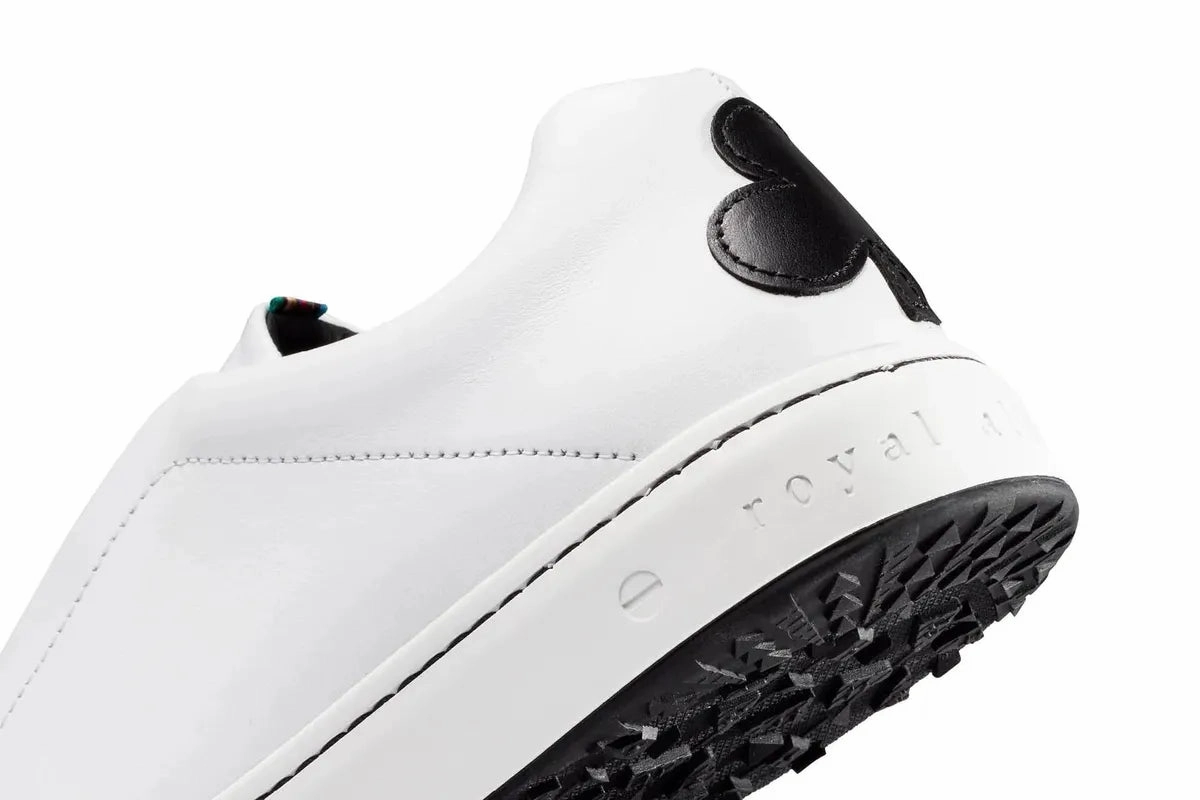 Royal Albartross Queen of Clubs Shoe - White/Black women's performance golf shoes
