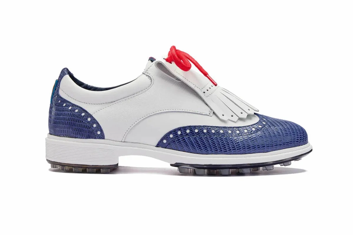 Royal Albartross Tailor Shoe - White/Navy women's performance golf shoes