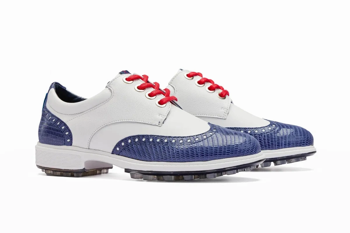 Royal Albartross Tailor Shoe - White/Navy women's performance golf shoes