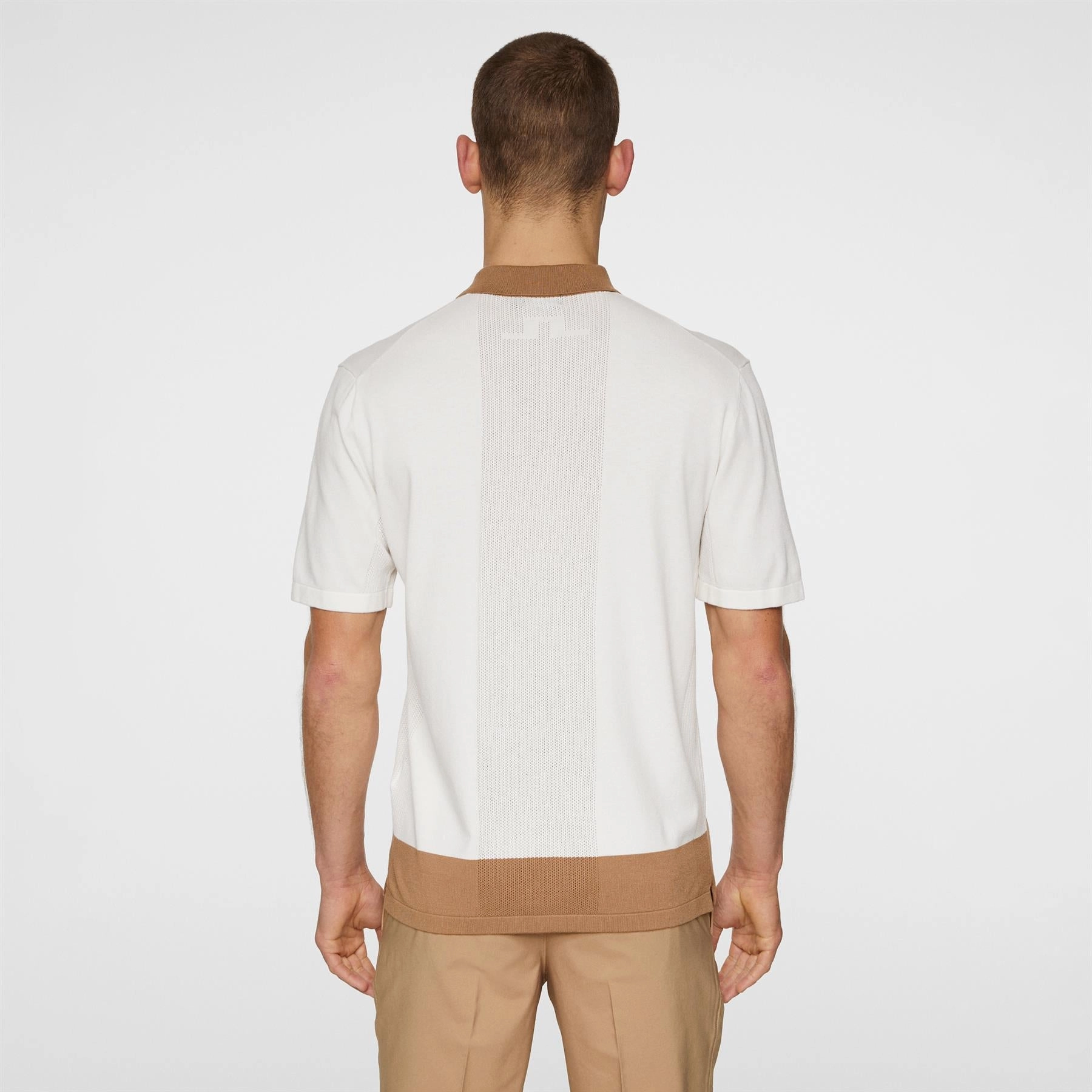 Rue Knitted Shirt White J.Lindeberg Golfwear for Men