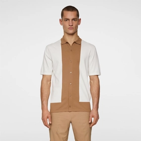 Rue Knitted Shirt White Premium J.Lindeberg menswear
